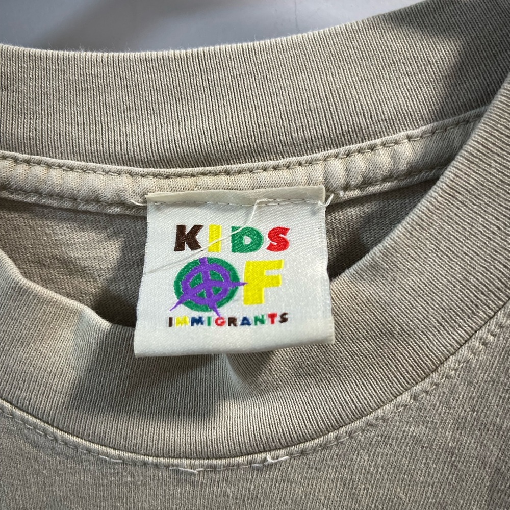Kids Of Immiorants Beige 'For The Culture' Short Sleeve Graphic Tee - Picture 8 of 9